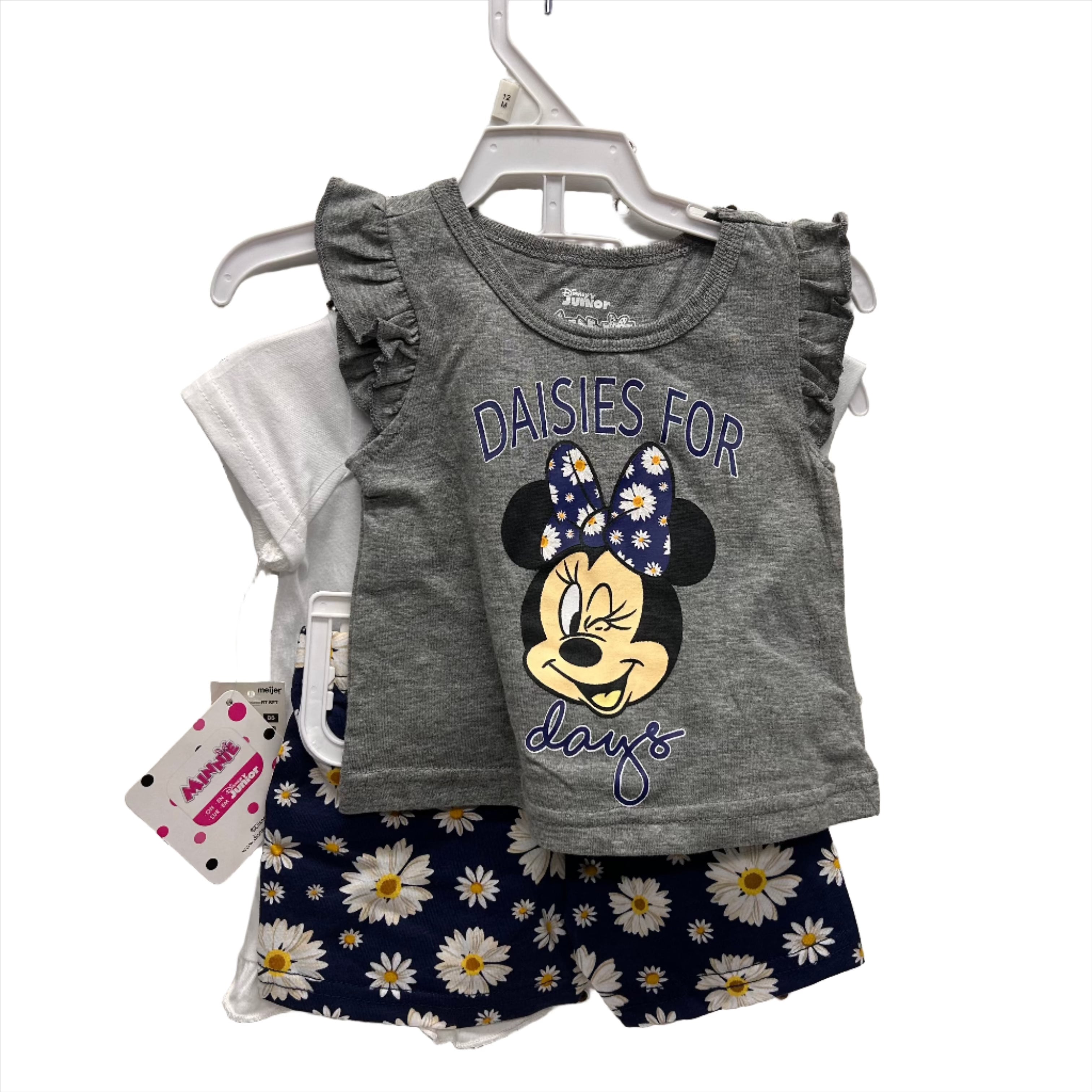Disney 12 months Baby Girl, 3 piece set new!