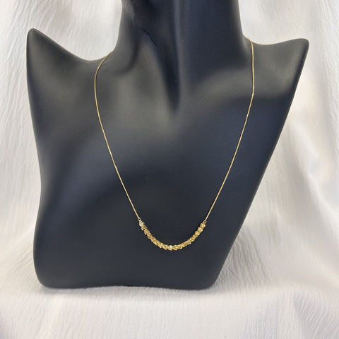 18K Gold Damas Necklace 0.71g , Saudi Gold Fine Jewelry Gift Idea For Women