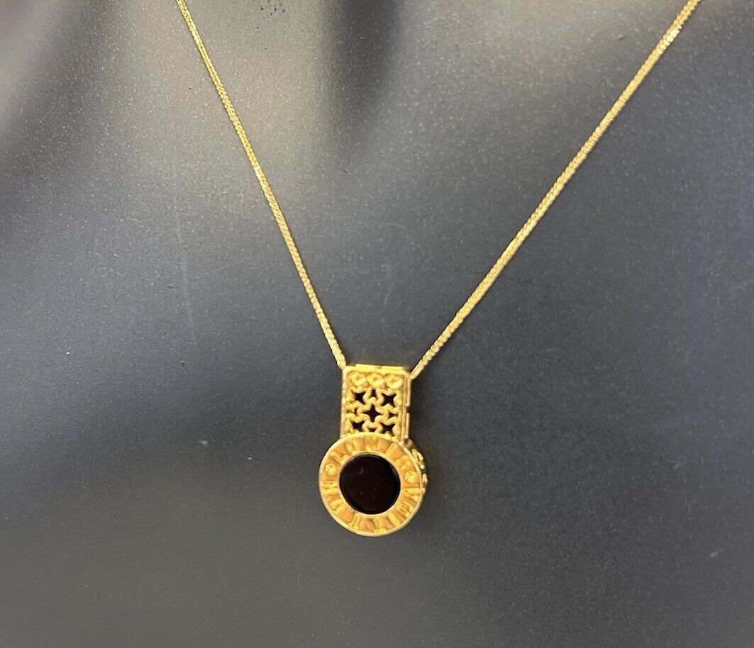 18K Gold Fux Necklace set , Saudi Gold