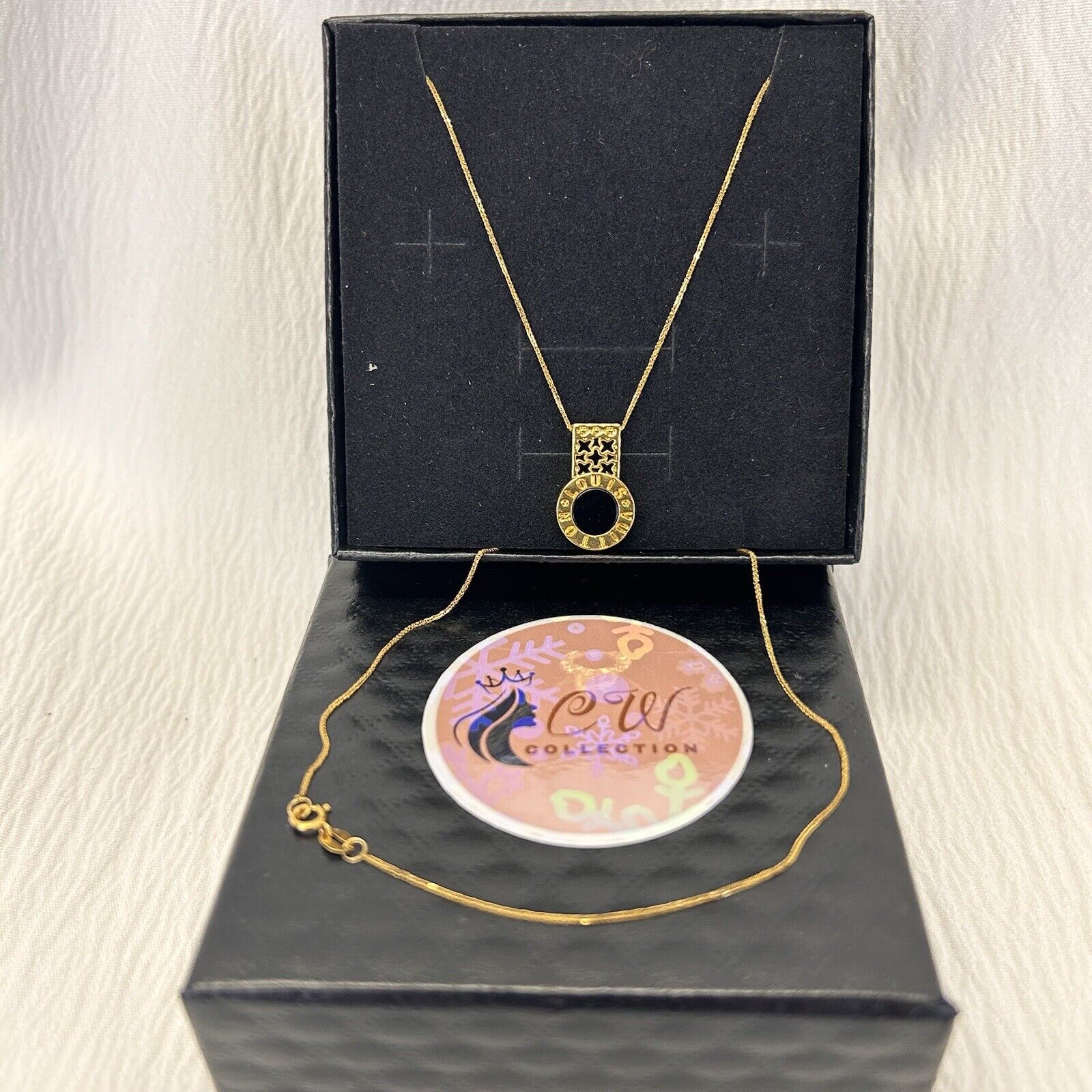 18K Gold Fux Necklace set , Saudi Gold