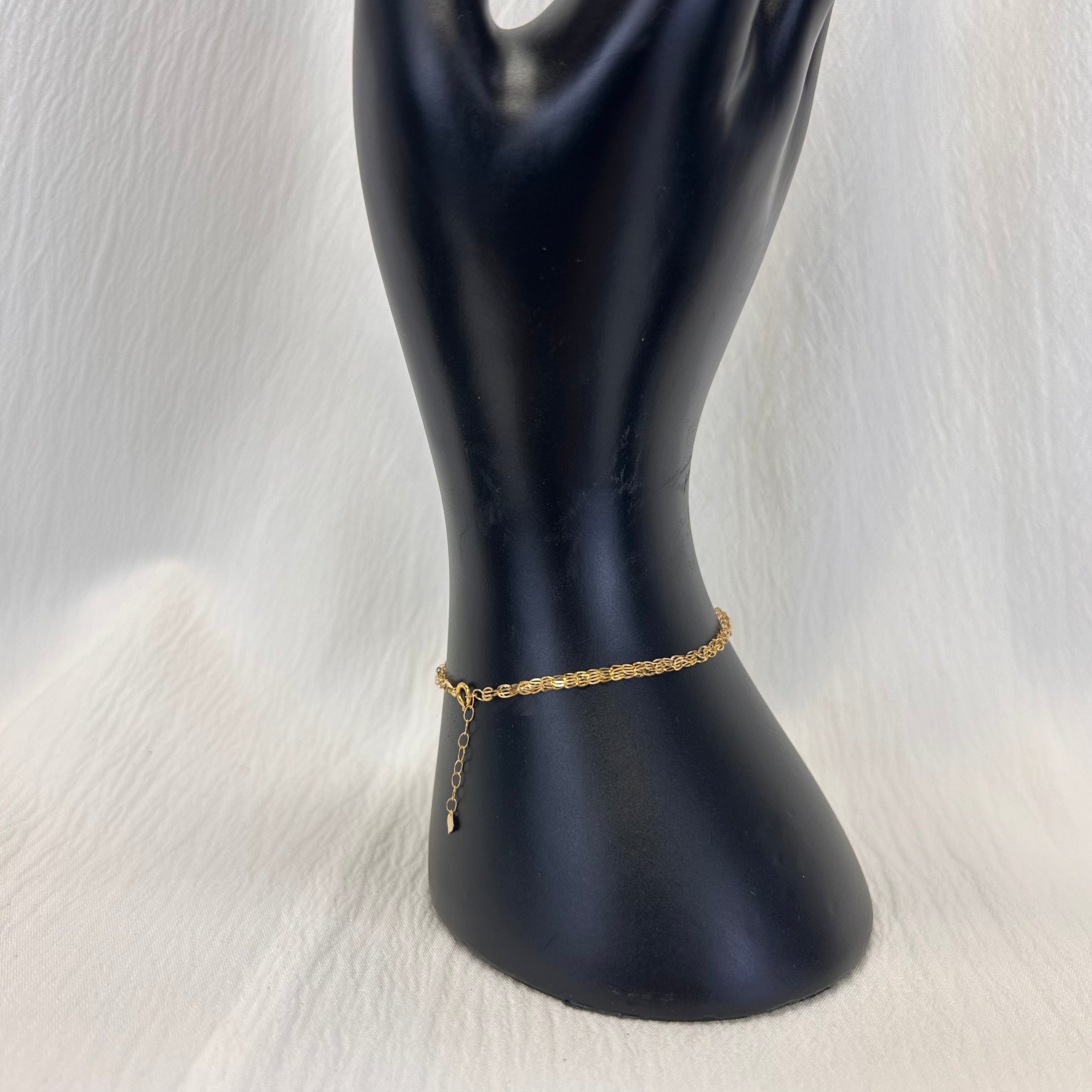 18K Damas Bracelet (0.49g) 17cm length Authentic Saudi Gold fine jewelry