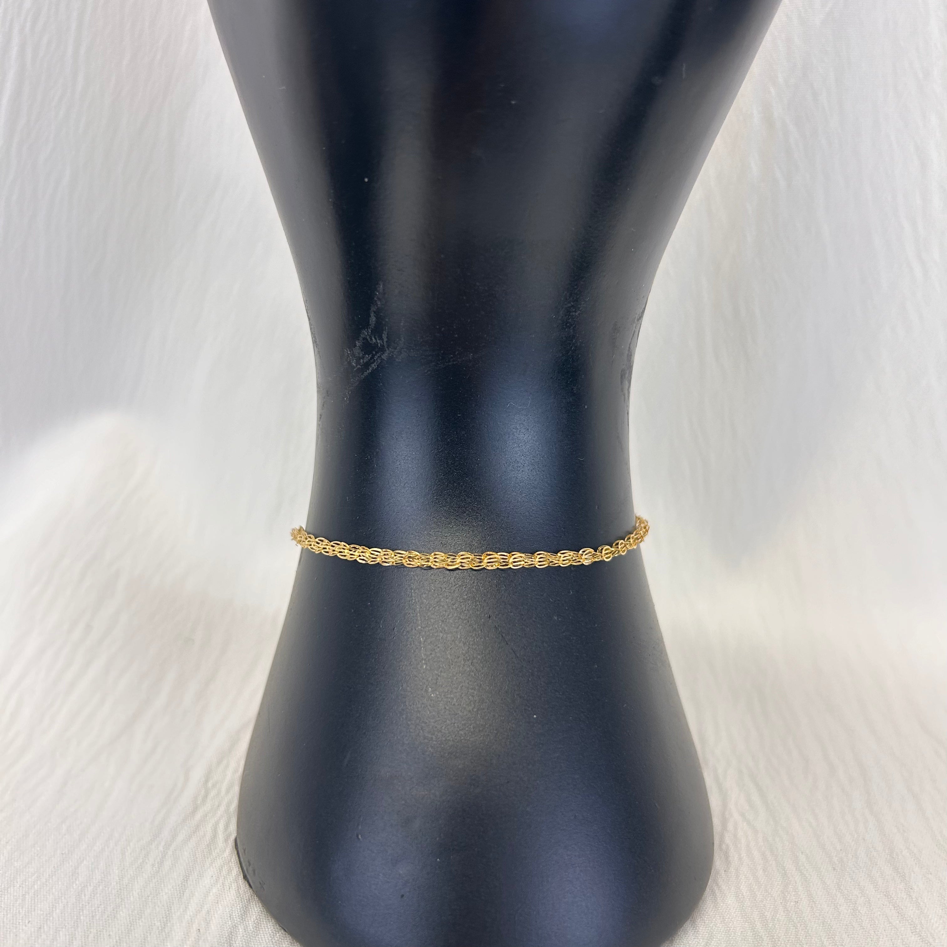 18K Damas Bracelet (0.49g) 17cm length Authentic Saudi Gold fine jewelry