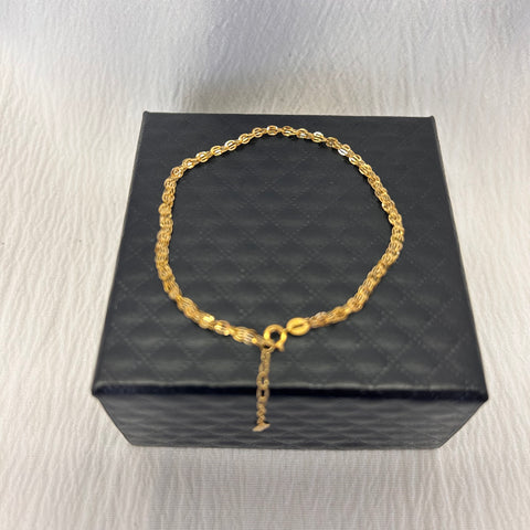 18K Damas Bracelet (0.49g) 17cm length Authentic Saudi Gold fine jewelry