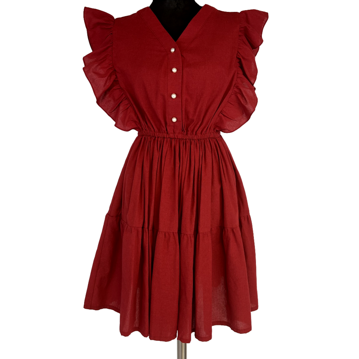 Dara Maroon Dress for women casual One size from Small/Med/Lg Unique style