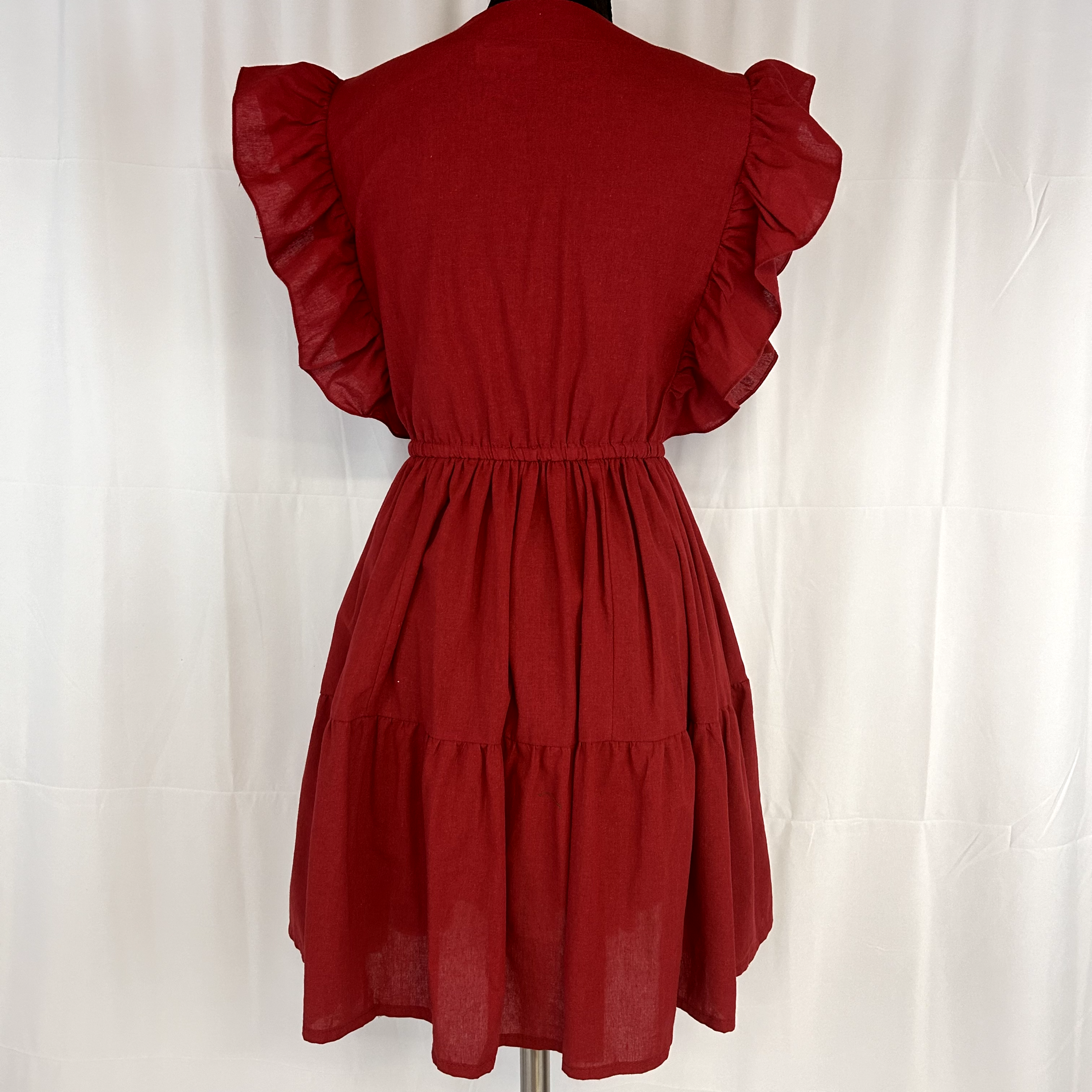 Dara Maroon Dress for women casual One size from Small/Med/Lg Unique style