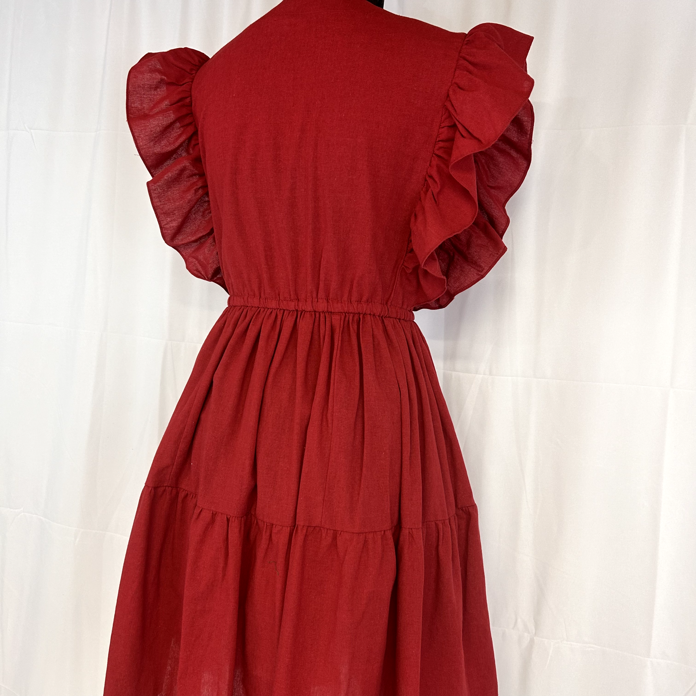 Dara Maroon Dress for women casual One size from Small/Med/Lg Unique style