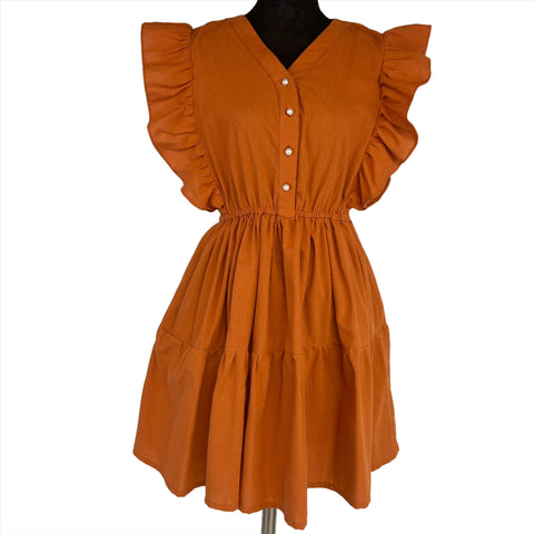 Dara Camel Dress for women casual One size from Small/Med/Lg Unique style (Copy)