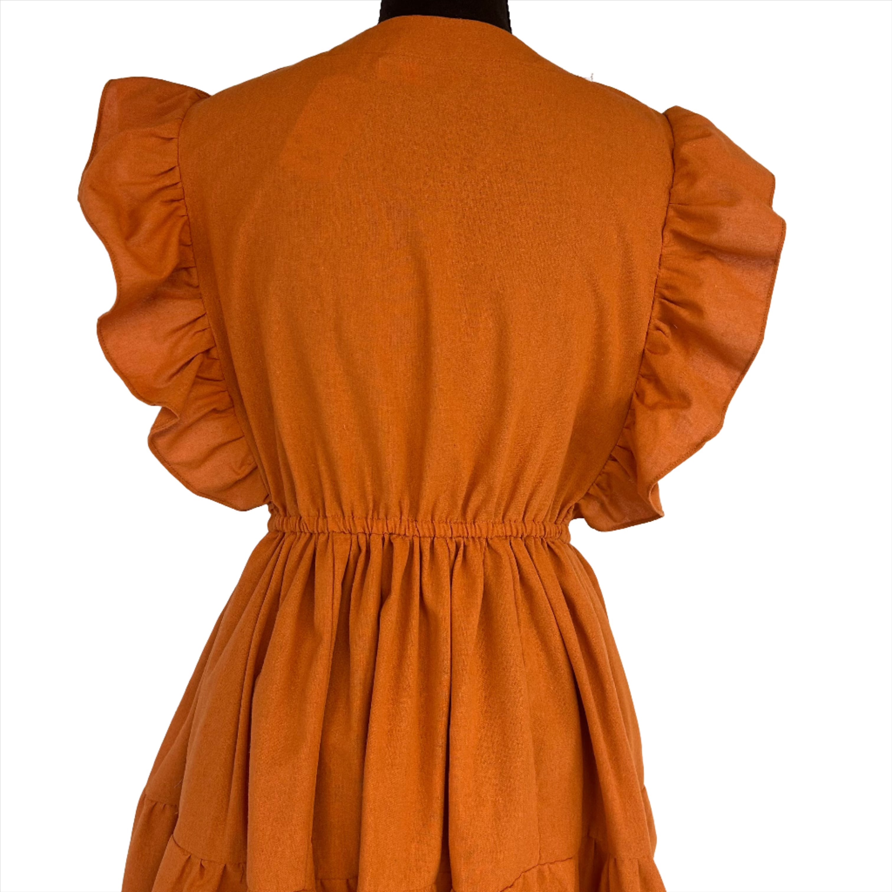 Dara Camel Dress for women casual One size from Small/Med/Lg Unique style (Copy)