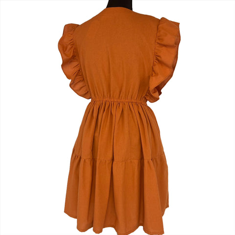 Dara Camel Dress for women casual One size from Small/Med/Lg Unique style (Copy)