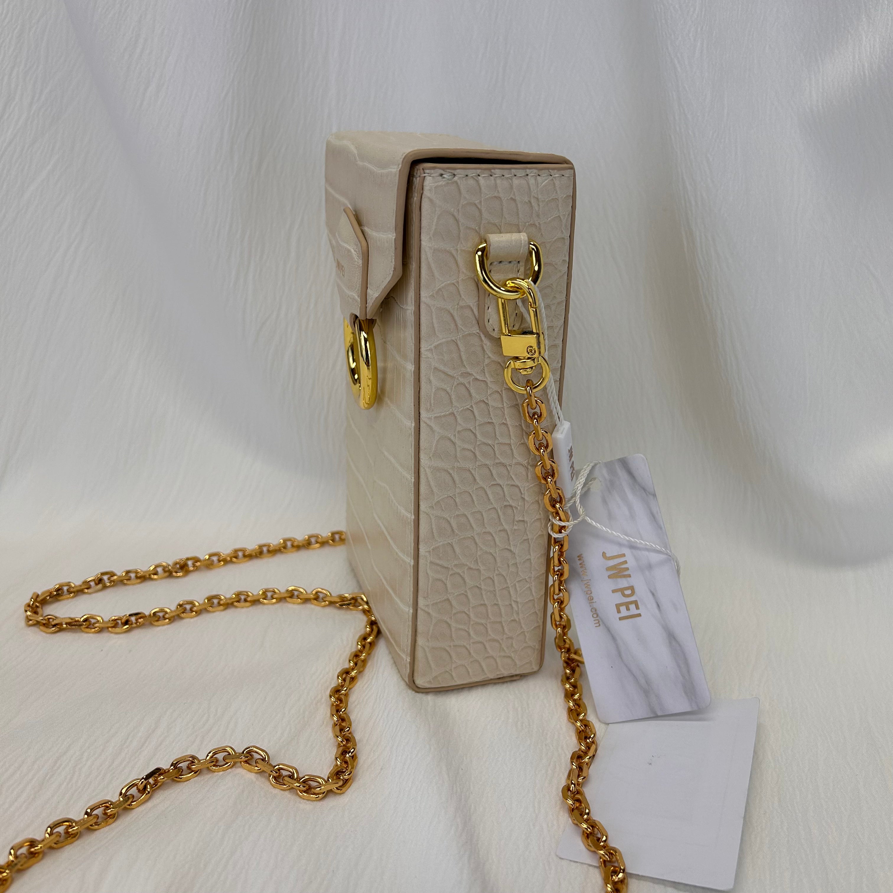 Ivory Croc Sling Bag SMALL Brand New